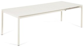 Záhradný rozkladací stôl tana 180 (240) x 100 cm biely MUZZA