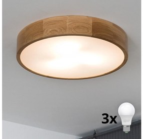 Brilagi - LED Stropné svietidlo CARVALHO 3xE27/60W/230V dub pr. 47,5 cm