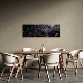 Obraz - Smútok a odriekanie (s hodinami) (90x30 cm)