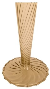 Svetlohnedý sklenený svietnik PT LIVING Swirl, výška 26,5 cm