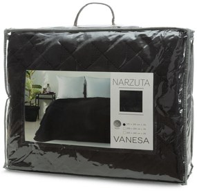 PREHOZ NA POSTEĽ VANESA 200X220 CM ČIERNY