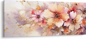 Obraz - Kvety (120x50 cm)