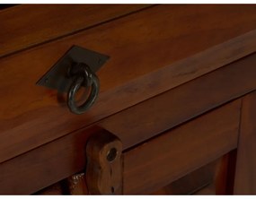 furniture-nabytek.cz - Masívna komoda Catana z borovice, lakovaná, hnedá – 75×44×115 cm