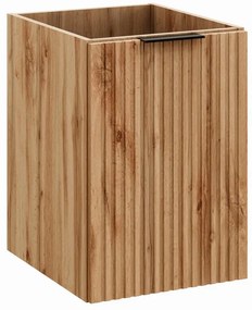 Závesná kúpeľňová skrinka s košom na bielizeň Casad 40 cm dub wotan