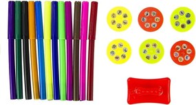 LEAN Toys Detský projektor na kreslenie raketa 36 obrázkov kreatívna sada