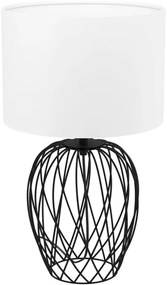 Eglo 43652 - Stolná lampa NIMLET 1xE27/40W/230V biela