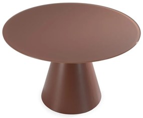 Okrúhly jedálenský stôl so sklenenou doskou ø 120 cm Vida – MOME