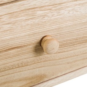 Nočný stolík z exotického dreva v prírodnej farbe Natural Way - Casa Selección