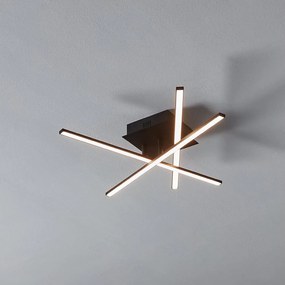 Eglo 55707 - LED stropné svietidlo 3×LED/3,5W/230V čierne