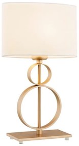 Argon 8310 - Stolná lampa PERSEO 1xE27/15W/230V 42 cm krémová/zlatá