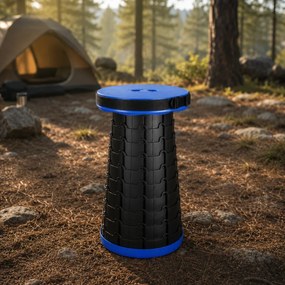 Zaparkorun Prenosný outdoorový taburet - modrý