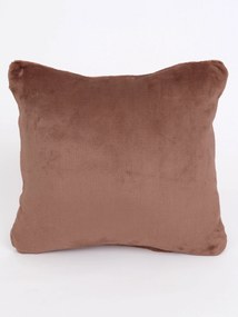 Obliečka na vankúš mikroplyš 40 × 40 cm –  Laura mocha mousse