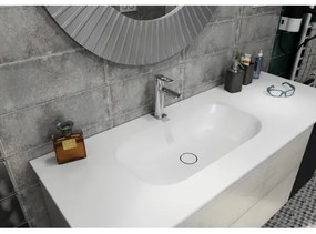 Sapho - Zapustené umývadlo ROCKSTONE 67x35,5 cm matná biela