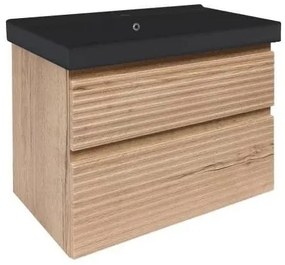 Kúpeľňová skrinka s umývadlom Naturel Savona 78x53x45 cm dub mat SAVONA280DHU1B, 1 ks