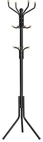 Vešiak na kabáty, kovový, 12 háčikov, 182x44cm