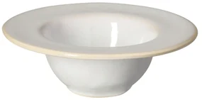 Biely kameninový hlboký tanier Costa Nova Roda, ⌀ 19 cm