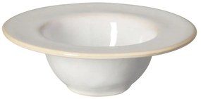 Biely kameninový hlboký tanier Costa Nova Roda, ⌀ 19 cm