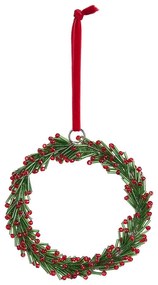X-MAS Venček s perlami 12 cm