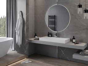 Mexen Erg, okrúhle LED podsvietené kúpeľňové zrkadlo 100 cm, 6000K, vykurovacia podložka proti zahmlievaniu, 9823-100-100-611-00