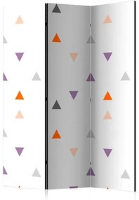 Paraván - Triangles Rain [Room Dividers] Veľkosť: 135x172, Verzia: Akustický