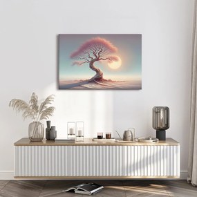 Obraz mystický strom života pri západe slnka