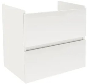 Kúpeľňová skrinka bez umývadla Naturel Project 52,5x51x45,3 cm biela lesk PROJECT260BIBU