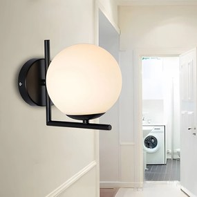 Toolight Toolight, nástenné svietidlo 1xE27, G101-1W, čierna-biela, OSW-09726