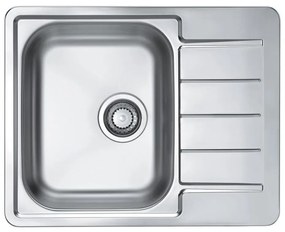 ALVEUS 1144603 - Kuchynský drez LINE 61,5x50 cm matná oceľ/satin, bez excentra