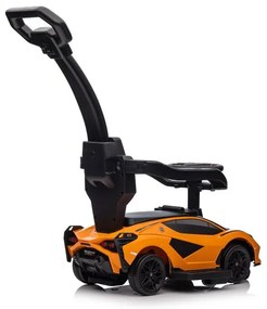 Lean Toys Detské odrážadlo Lamborghini QLS-996T s rúčkou - oranžové