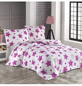 Obliečky bavlnené Galis ružové EMI, Štandardný set jednolôžko obsahuje 1x 140x200 + 1x 70x90