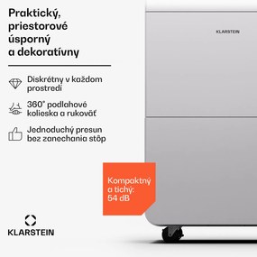 Klarstein DryFy Grand Smart 70, odvlhčovač, WiFi, kompresný, 70l/24h, 60-90 m²