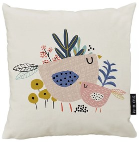 Vankúš Butter Kings z bavlny Bird Family, 45 x 45 cm