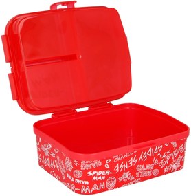 Multibox XL na desiatu Spiderman so 4 priehradkami