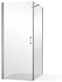 Otváracie jednokrídlové sprchové dvere OBCO1 s pevnou stenou OBCB 100 cm 90 cm