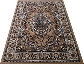 Koberec s orientálnym vzorom Alfa 06 – hnedý odtieň Rozmer: 60x100 cm