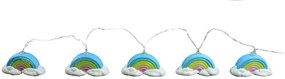 LED svetelná reťaz RAINBOW 165cm, 10 žiaroviek