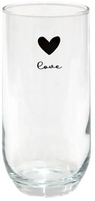 Pohárik so srdiečkom Love Birds - Ø 6*14 cm / 280ml