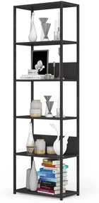 Regál PRAMONI 60x192 cm černý
