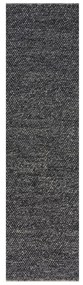 Flair Rugs koberce Behúň Minerals Dark Grey - 60x230 cm