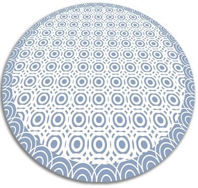 Módne guľatý vinylový koberec Módne guľatý vinylový koberec opakujúce sa kruhy