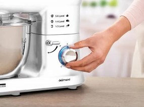 Kuchynský robot s kovovými prevodmi Delimano PRO SM-1519BM biely