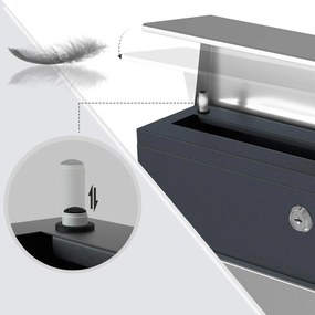 Poštovní schránka Post stříbrná/antracitová