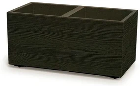 Kvetináč MADERA CASE ECO WOOD 77 cm, , tmavohnedý, M