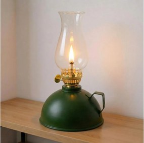 Brilagi - Petrolejová lampa MERLIN zelená