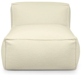 Krémový sedací vak z textílie buklé Mass Open Modul 90 – SLOWDOWN