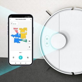 TESLA Electronics RoboStar - Inteligentný robotický vysávač 2v1 2550 mAh Wi-Fi biela