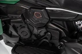 Detská elektrická motorka Ducati Diavel x Bentley Green