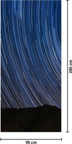 Fototapeta na dvere - Nočné hviezdy a obloha (95x205cm)