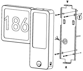 Eglo 97297 - LED Vonkajšie nástenné svietidlo CHEIRA 2xLED/2,7W + 1xLED/3,6W/230V