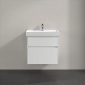 VILLEROY &amp; BOCH Collaro závesná skrinka pod umývadlo, 2 zásuvky, s LED osvetlením, 604 x 444 x 546 mm, White Matt, C009B0MS